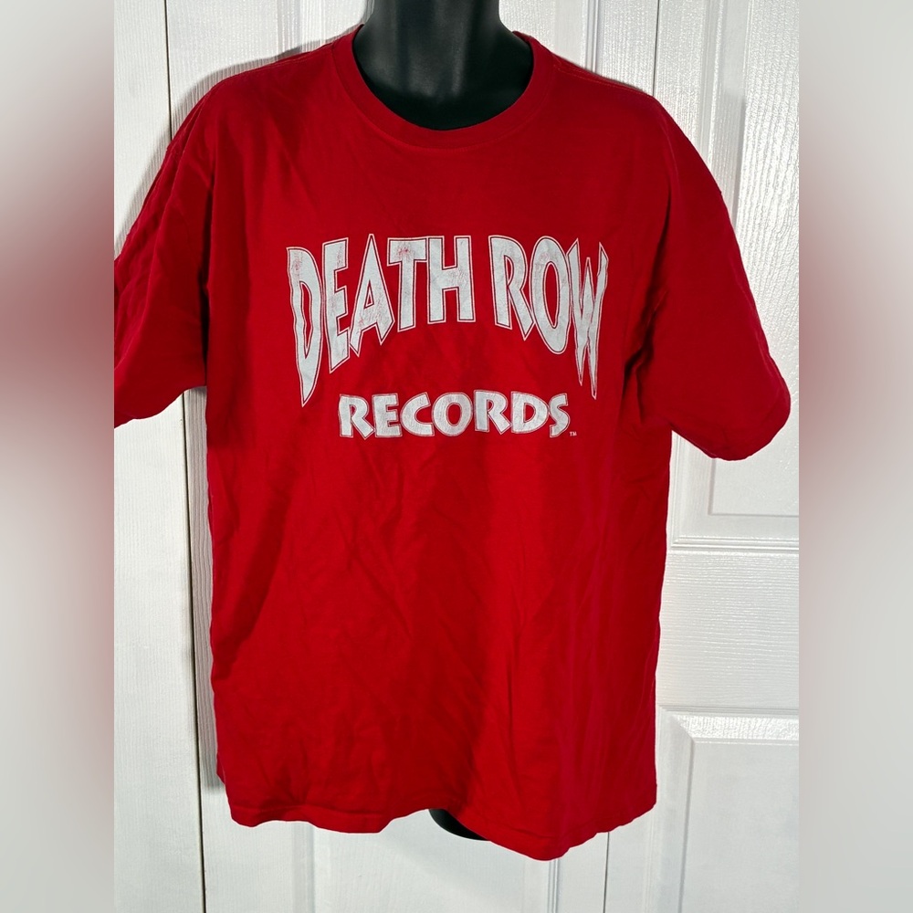 Red Death Row Records Electric Chair Graphic Tee